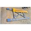 Image 2 : METAL 6' SAWHORSE, PAIR OF 6' FORK EXTENSIONS & MATERIAL HOLDER ATTACHMENT FOR FORKLIFT