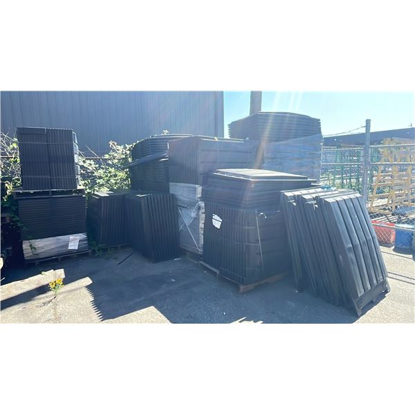 LARGE ASSORTMENT OF COMMERCIAL GARBAGE CAN LIDS
