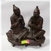 Image 1 : ARTIST SIGNED CERAMIC ASIAN MUSICIANS STATUE