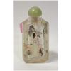 Image 1 : ANTIQUE PAINTED OPIUM BOTTLE WITH JADE STOPPER