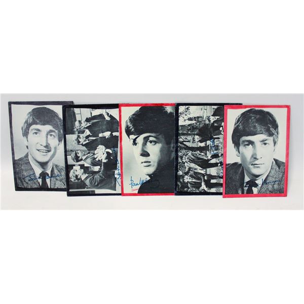 5 ASSORTED 1960S BEATLES COLLECTOR CARDS