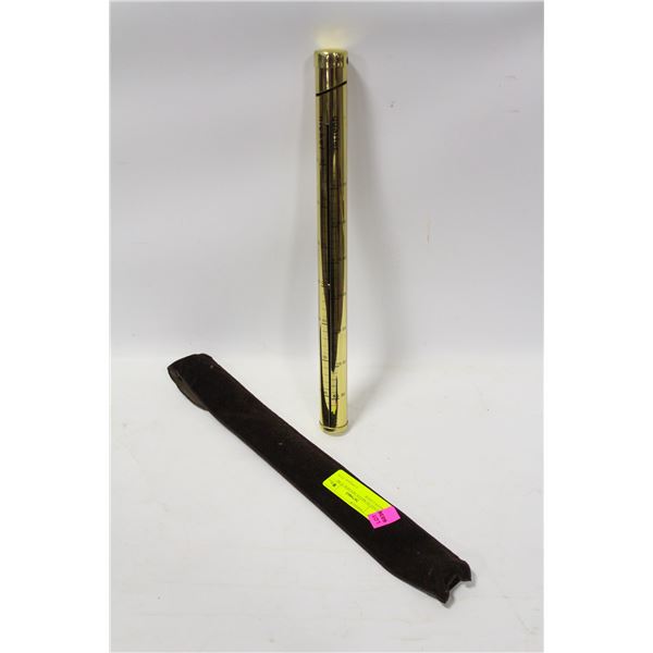 BRASS QUARTER HOLDER TUBE WITH COVER