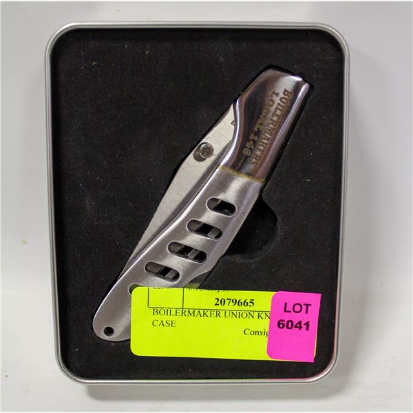 BOILERMAKER UNION KNIFE WITH CASE