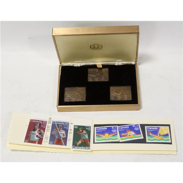 1976 OLYMPIC BRONZE CANADA POST STAMP SET