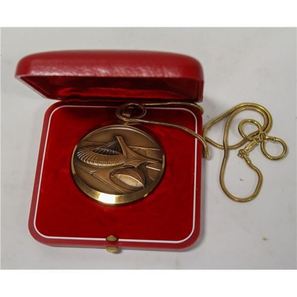 1976 OLYMPIC MEDAL MEDALLION WITH CASE