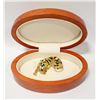 VINTAGE GOLD TONE TIGER BROOCH W BOX