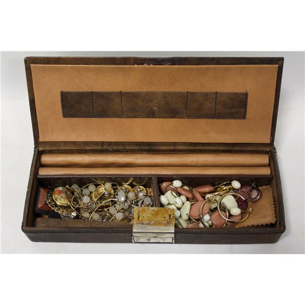 ESTATE JEWELRY BOX FULL OF CONTENTS