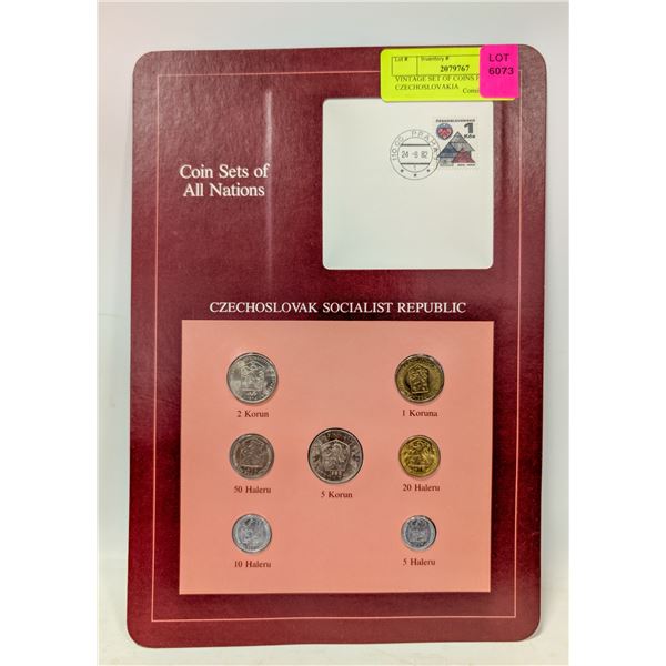 VINTAGE SET OF COINS FROM CZECHOSLOVAKIA