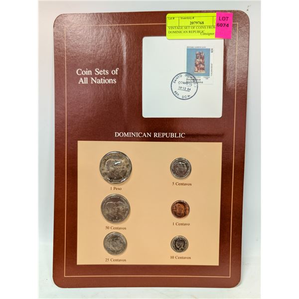 VINTAGE SET OF COINS FROM DOMINICAN REPUBLIC