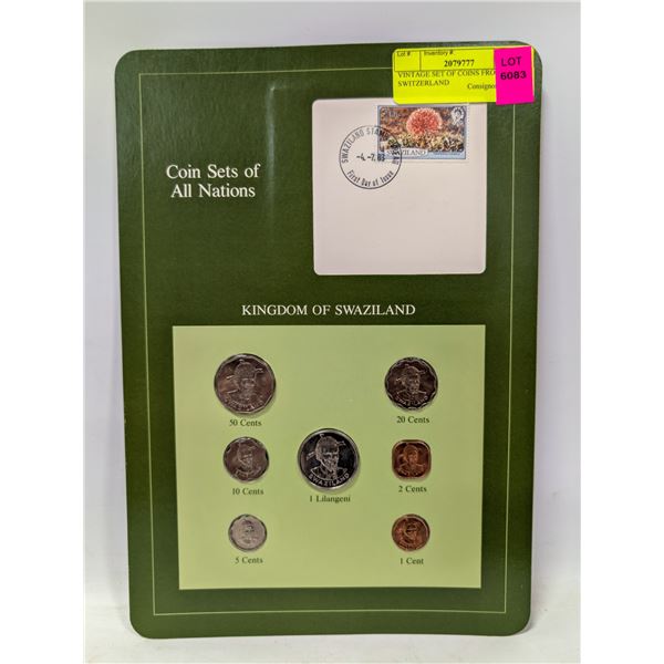 VINTAGE SET OF COINS FROM SWITZERLAND