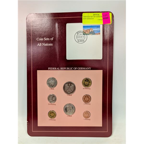 VINTAGE SET OF COINS FROM FED REP GERMANY
