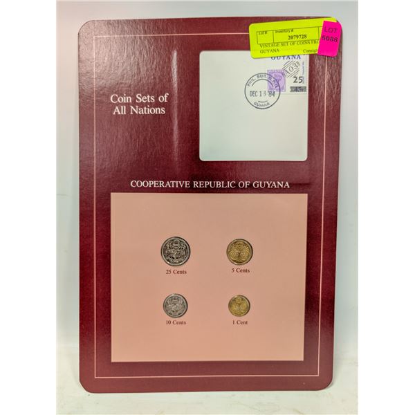 VINTAGE SET OF COINS FROM GUYANA