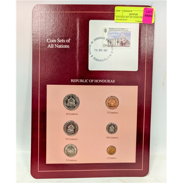 VINTAGE SET OF COINS FROM HONDURAS
