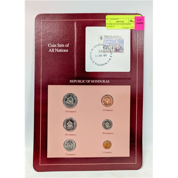 VINTAGE SET OF COINS FROM HONDURAS