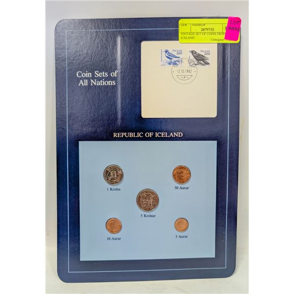 VINTAGE SET OF COINS FROM ICELAND