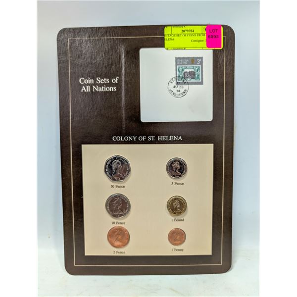 VINTAGE SET OF COINS FROM ST HELENA