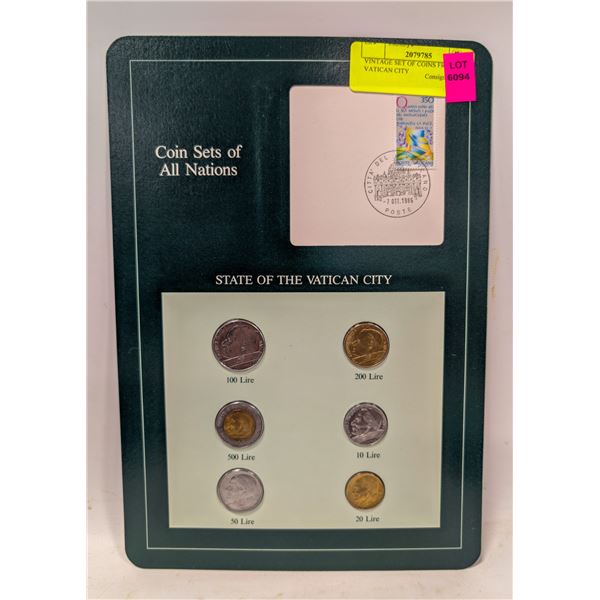 VINTAGE SET OF COINS FROM VATICAN CITY