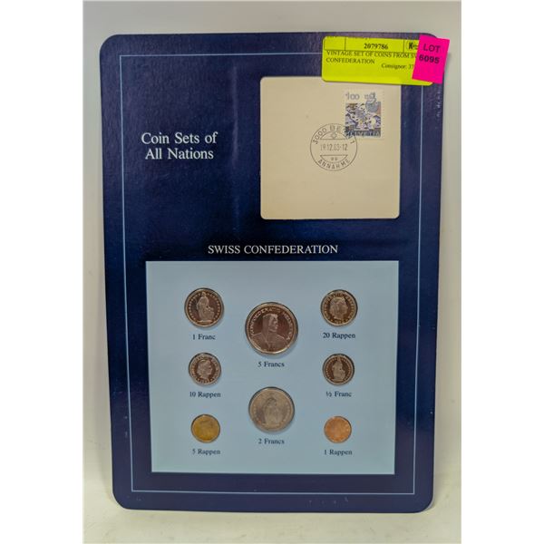 VINTAGE SET OF COINS FROM SWISS CONFEDERATION