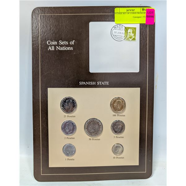 VINTAGE SET OF COINS FROM SPAIN