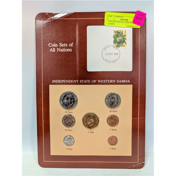 VINTAGE SET OF COINS FROM WEST SAMOA
