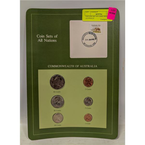 VINTAGE SET OF COINS FROM AUSTRALIA