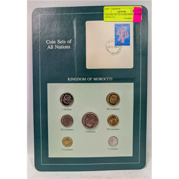 VINTAGE SET OF COINS FROM MOROCCO
