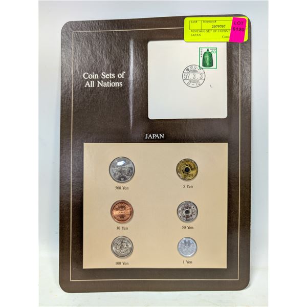 VINTAGE SET OF COINS FROM JAPAN