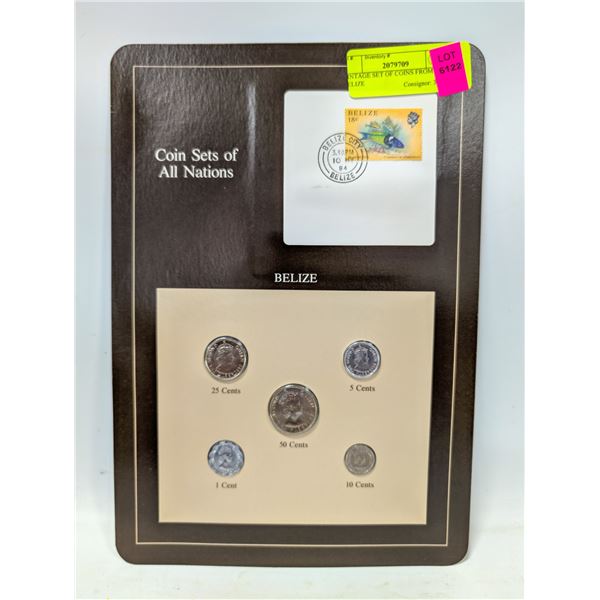 VINTAGE SET OF COINS FROM BELIZE