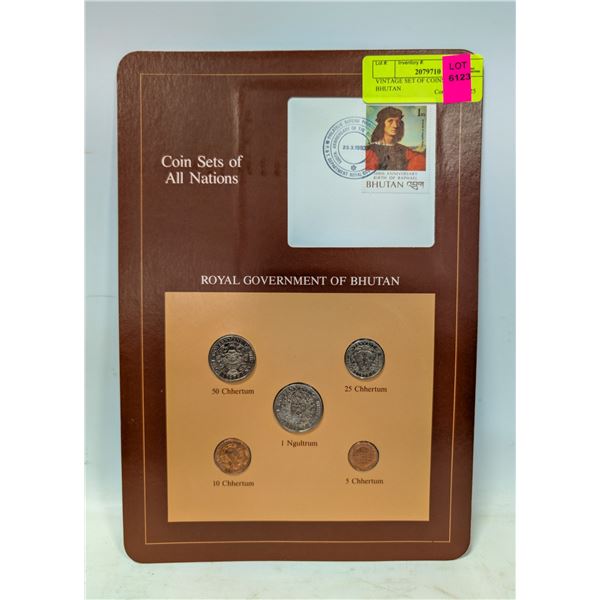 VINTAGE SET OF COINS FROM BHUTAN