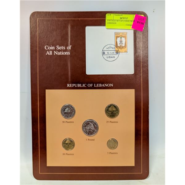 VINTAGE SET OF COINS FROM LEBANON