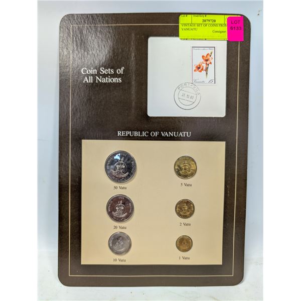 VINTAGE SET OF COINS FROM VANUATU