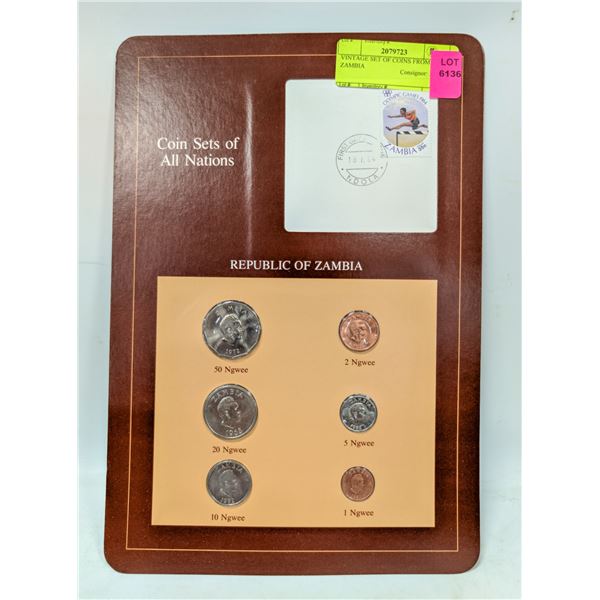 VINTAGE SET OF COINS FROM ZAMBIA