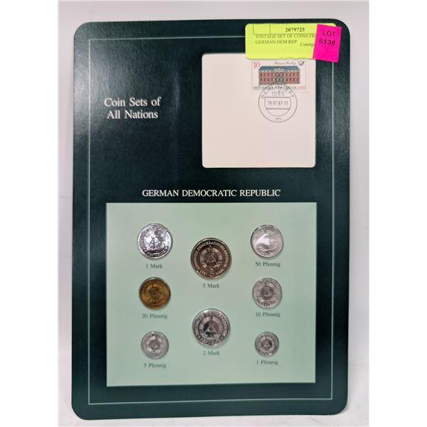 VINTAGE SET OF COINS FROM GERMAN DEM REP