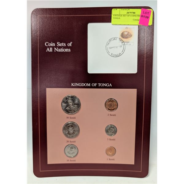 VINTAGE SET OF COINS FROM TONGA