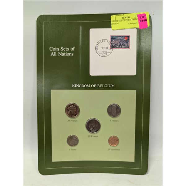 VINTAGE SET OF COINS FROM BELGIUM