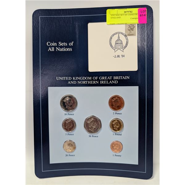 VINTAGE SET OF COINS FROM ENGLAND