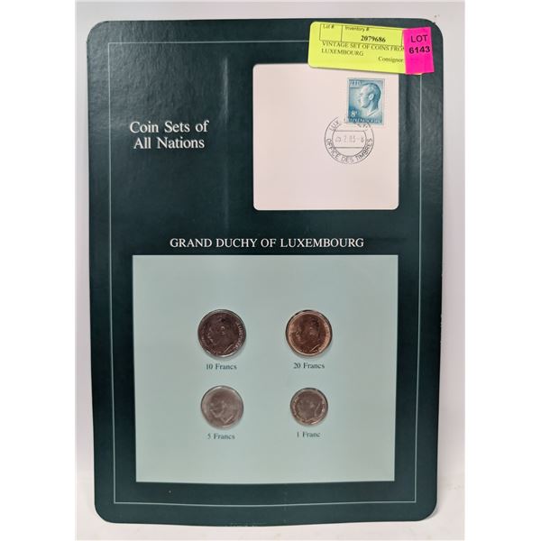 VINTAGE SET OF COINS FROM LUXEMBOURG
