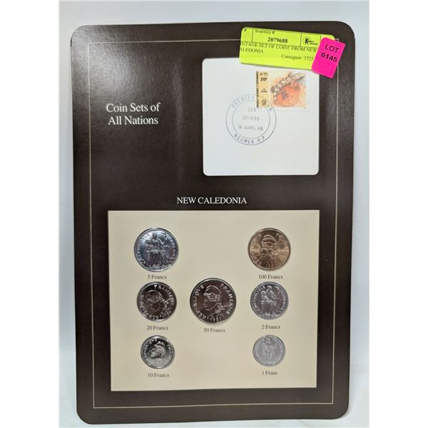 VINTAGE SET OF COINS FROM NEW CALEDONIA