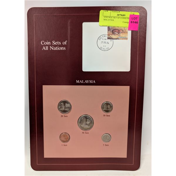 VINTAGE SET OF COINS FROM MALAYSIA