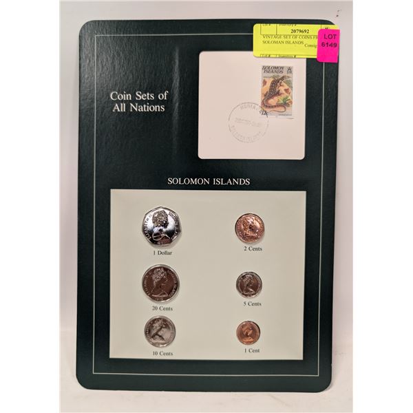 VINTAGE SET OF COINS FROM SOLOMAN ISLANDS