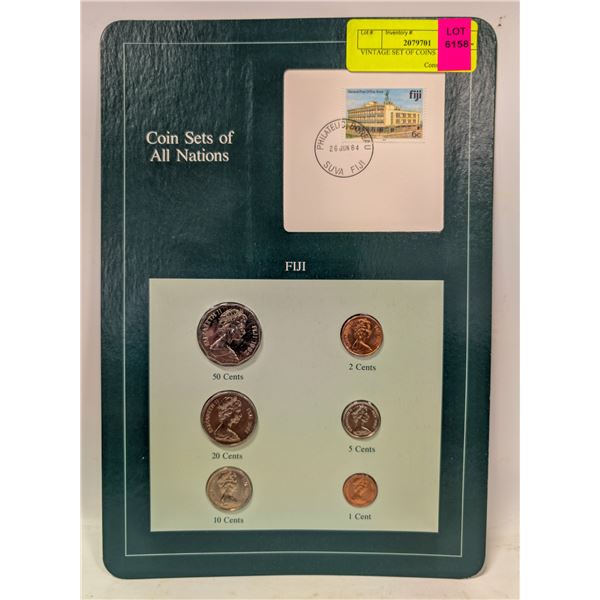 VINTAGE SET OF COINS FROM FIJI