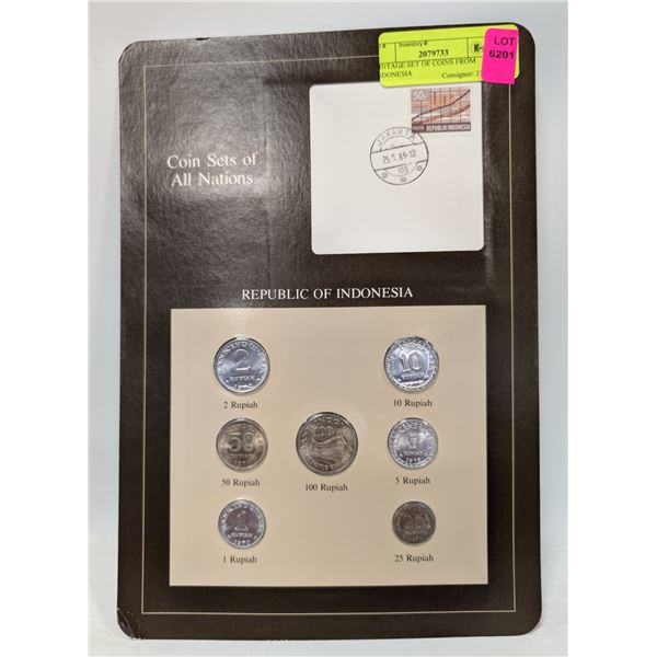 VINTAGE SET OF COINS FROM INDONESIA