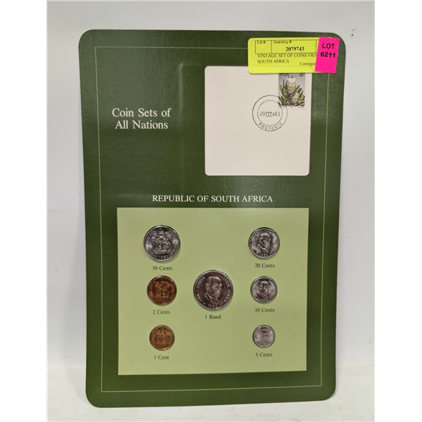 VINTAGE SET OF COINS FROM SOUTH AFRICA