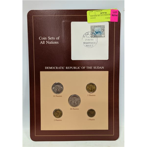 VINTAGE SET OF COINS FROM SUDAN