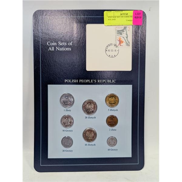 VINTAGE SET OF COINS FROM POLAND