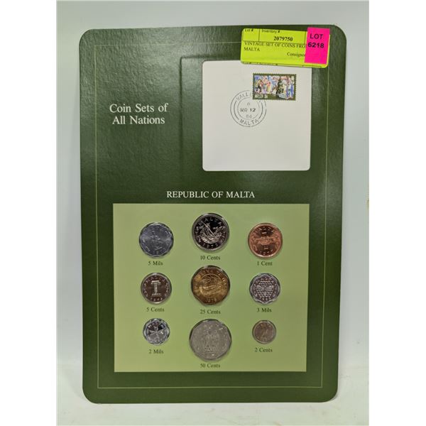VINTAGE SET OF COINS FROM MALTA