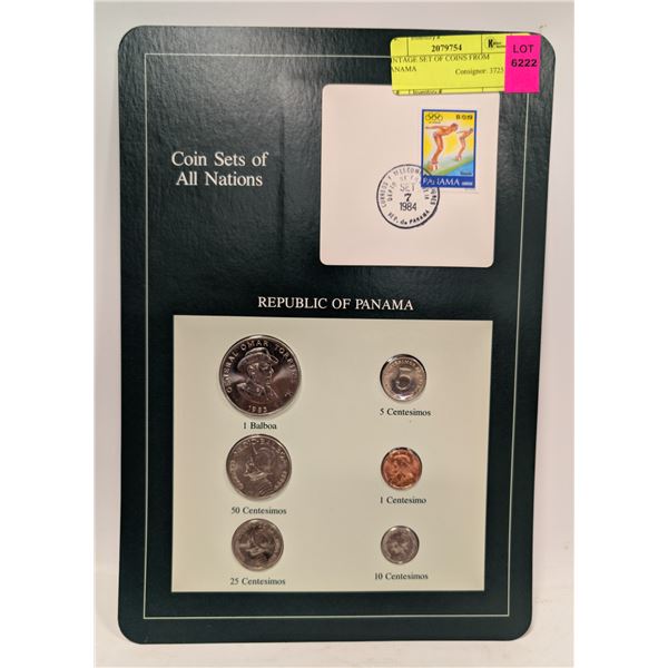 VINTAGE SET OF COINS FROM PANAMA