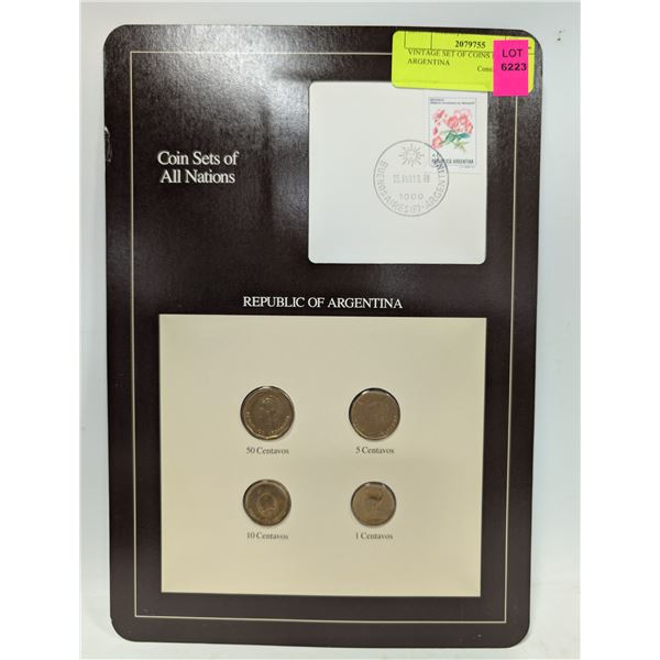 VINTAGE SET OF COINS FROM ARGENTINA