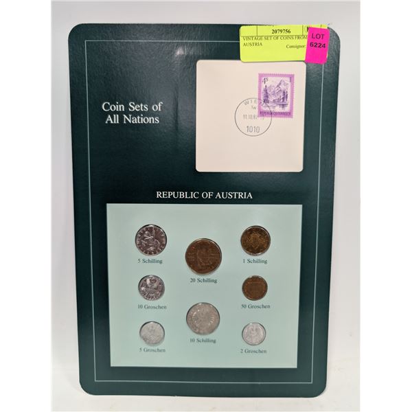 VINTAGE SET OF COINS FROM AUSTRIA