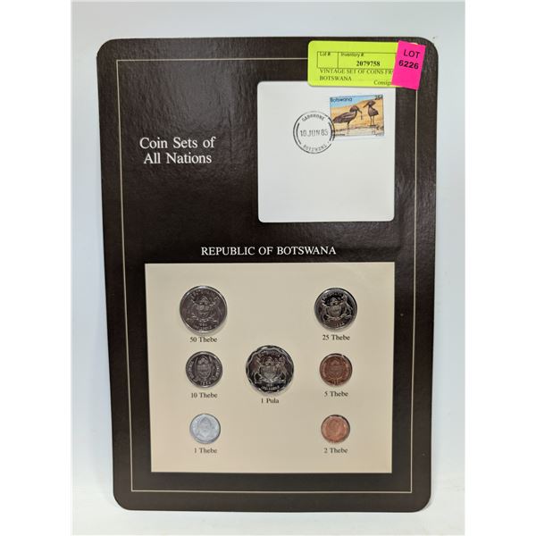 VINTAGE SET OF COINS FROM BOTSWANA